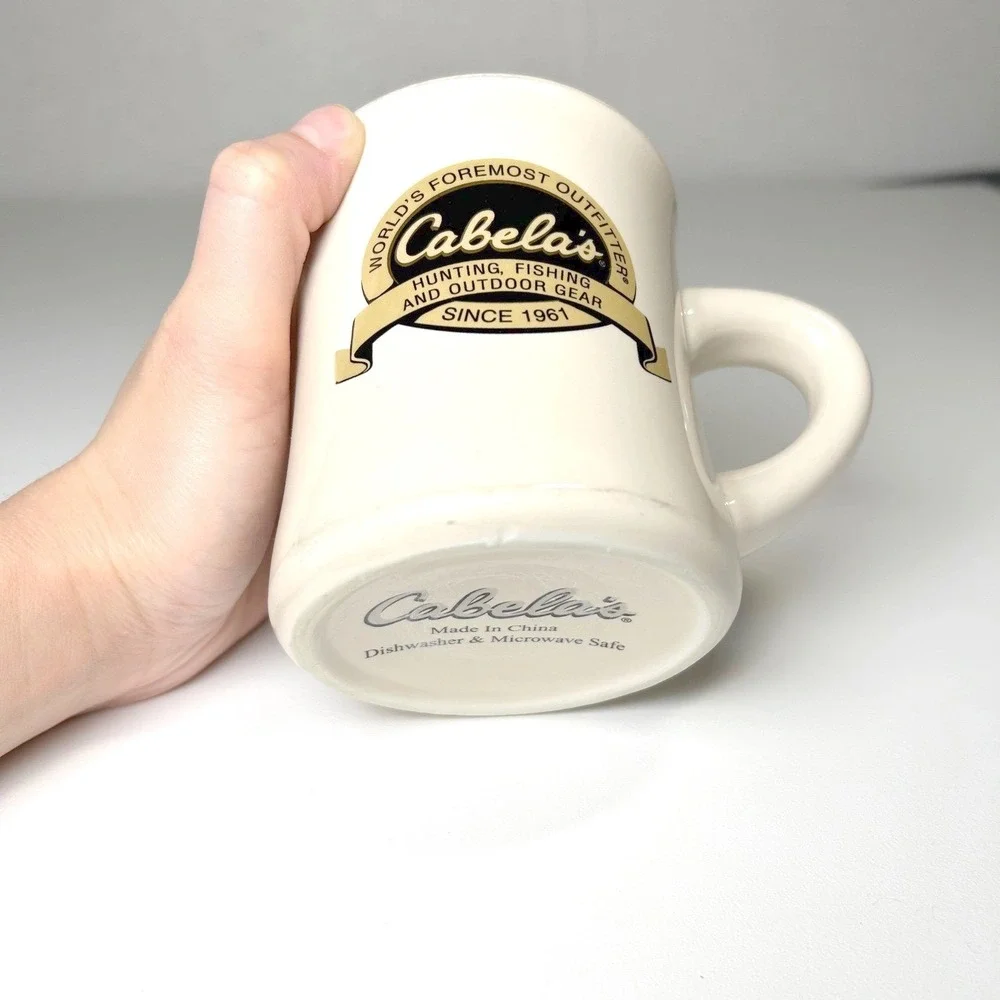 Cabela's Hunting Fishing Heavy Collectable‎ Diner coffee Glendale AZ Retro Mug
